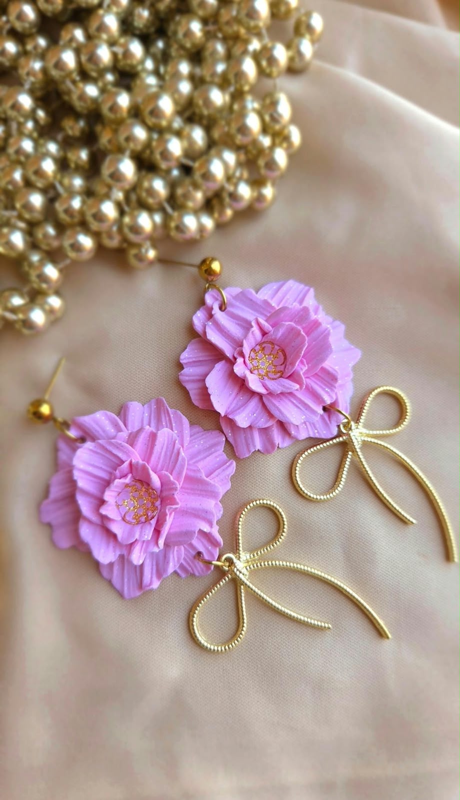 Boucles d’oreilles Fleur Éclose - Attaches en Acier Inoxydable