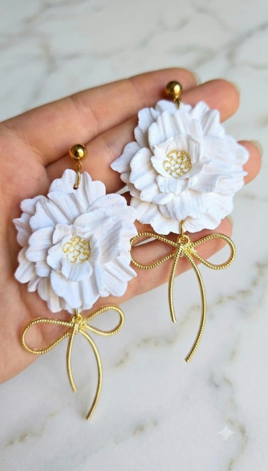 Boucles d’oreilles Fleur Éclose - Attaches en Acier Inoxydable