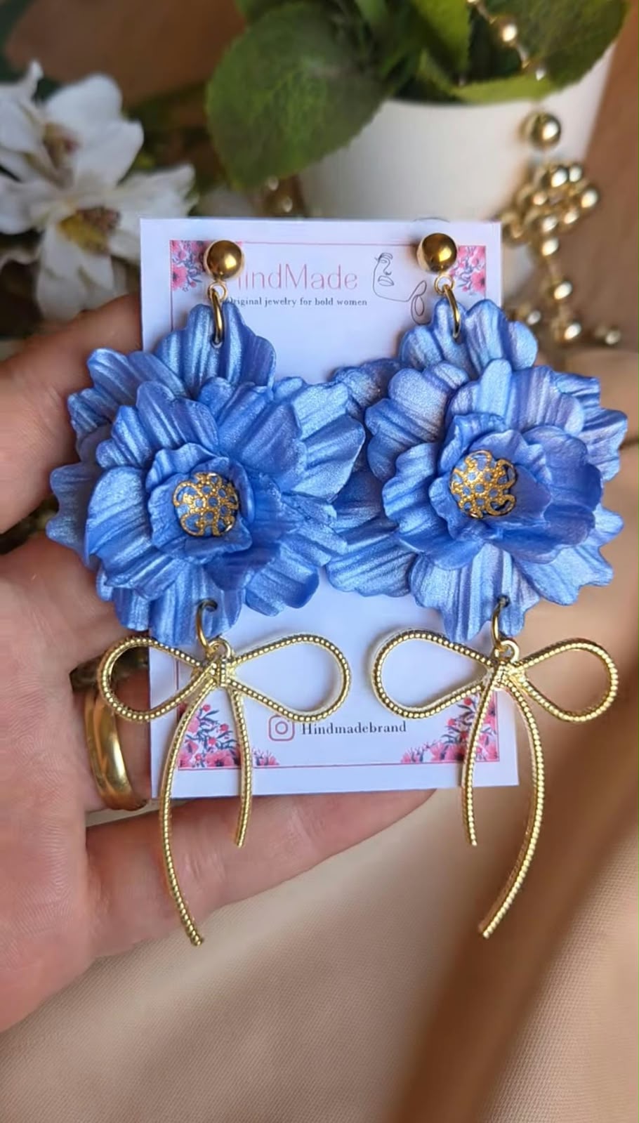 Boucles d’oreilles Fleur Éclose - Attaches en Acier Inoxydable