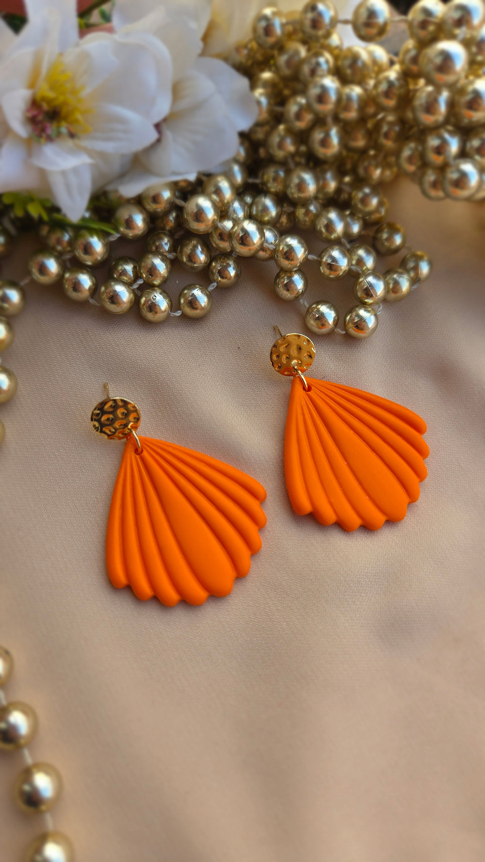 Paire Coquillage - Orange