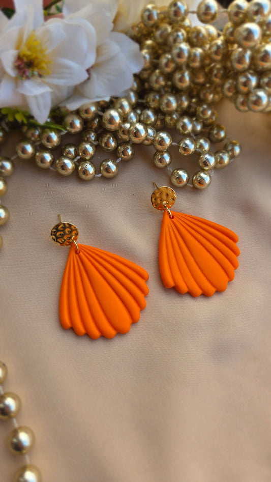 Paire Coquillage - Orange