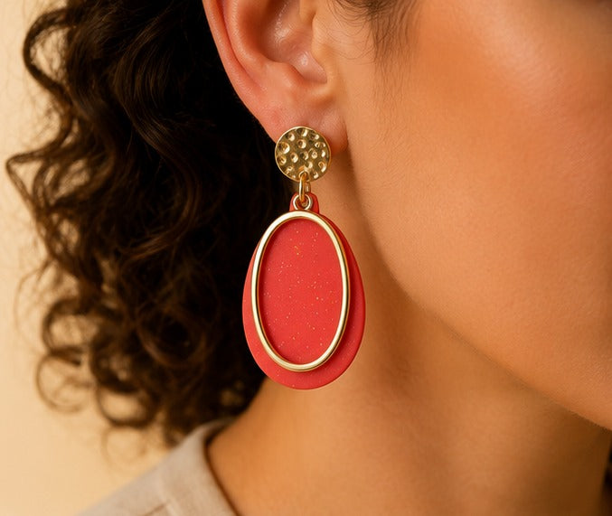 Paire Rhonda - Orange Sanguin