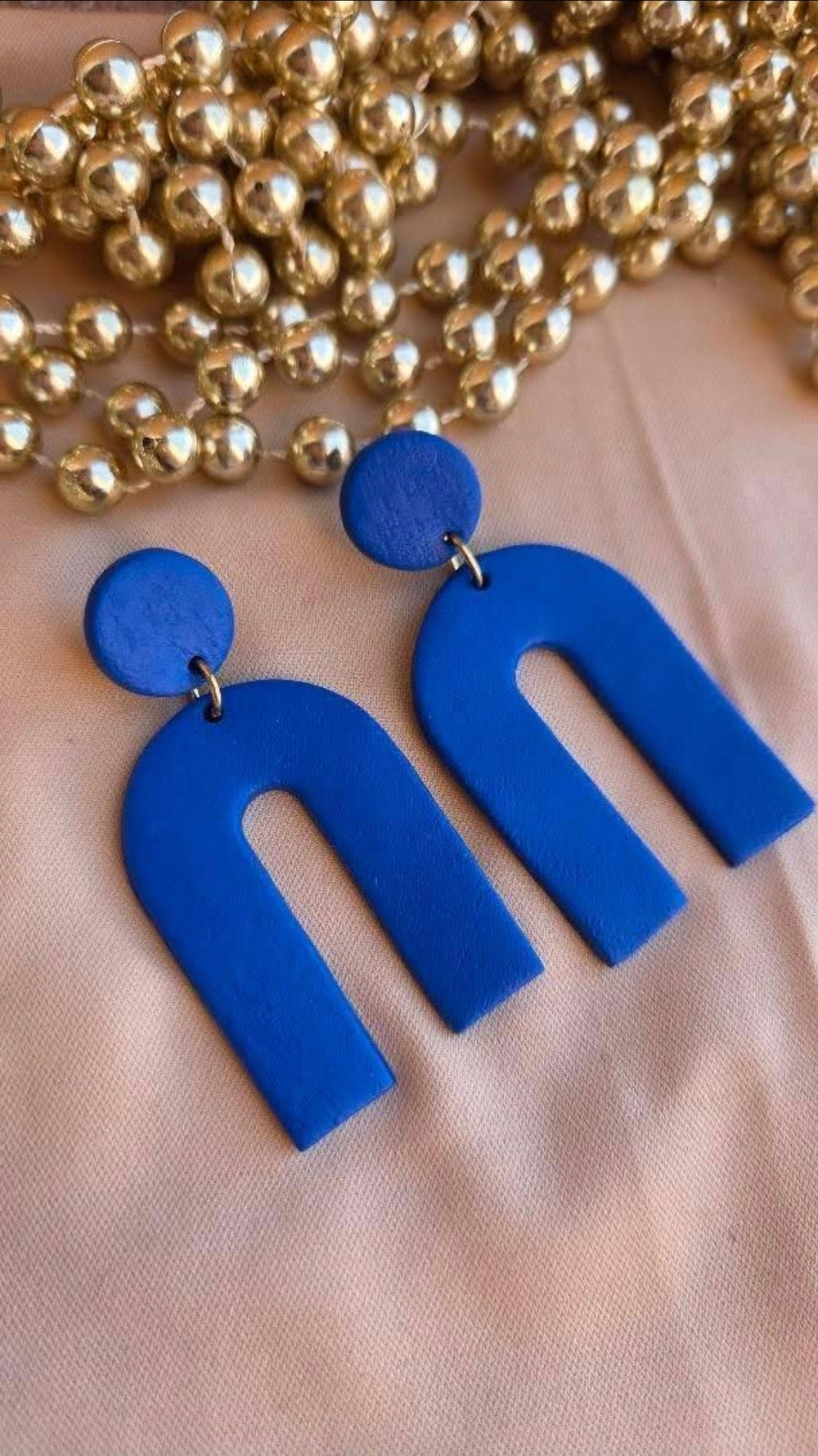Arch Earrings - Bleu Roi