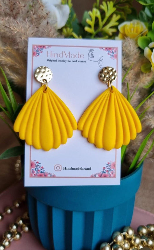Paire Coquillage - Jaune