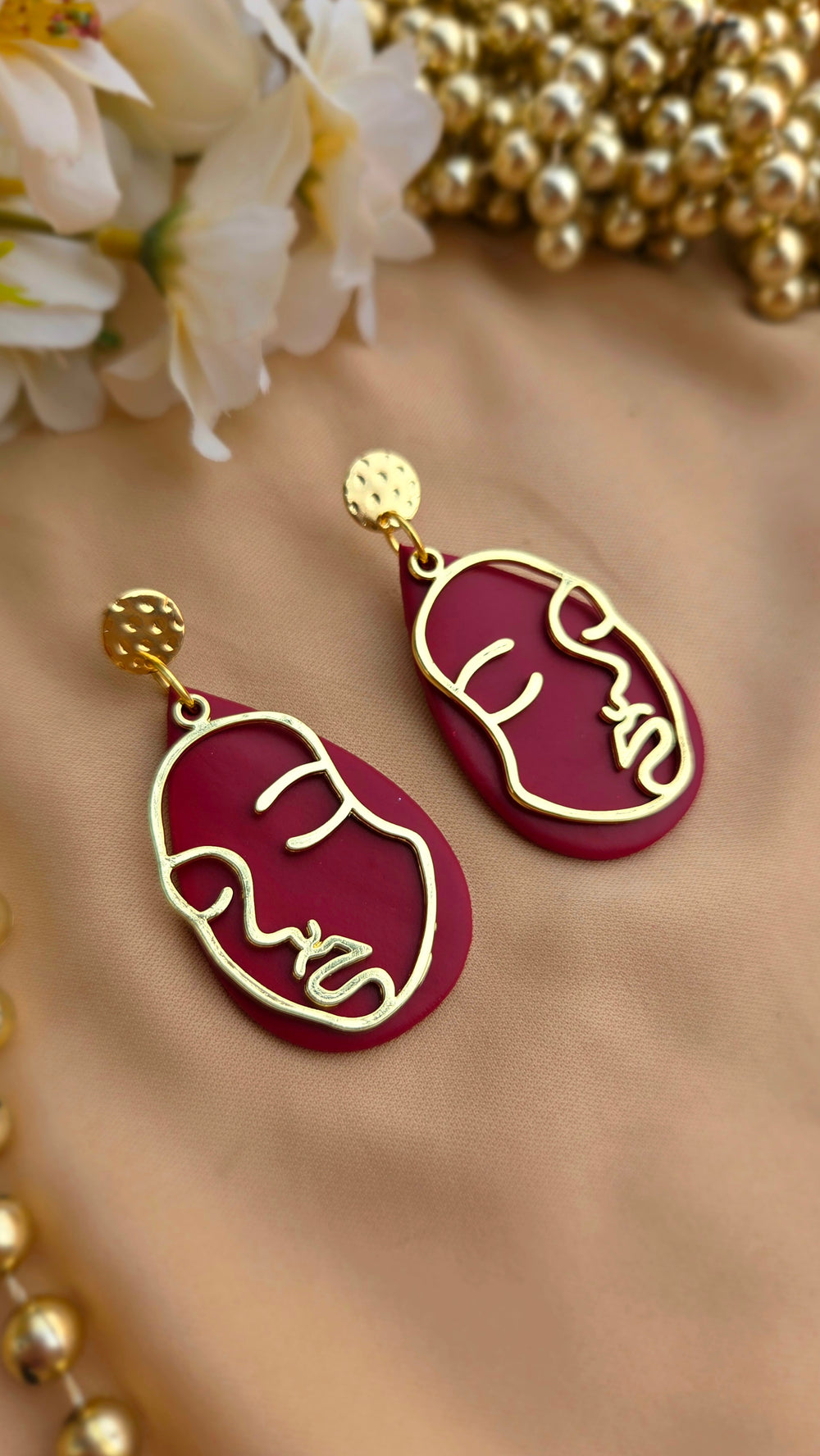 Paire Visage - Burgundy