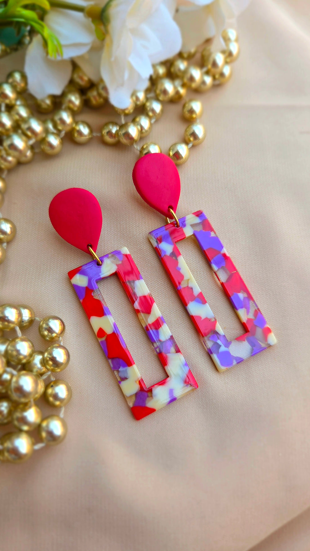 Paire Confetti - Rouge