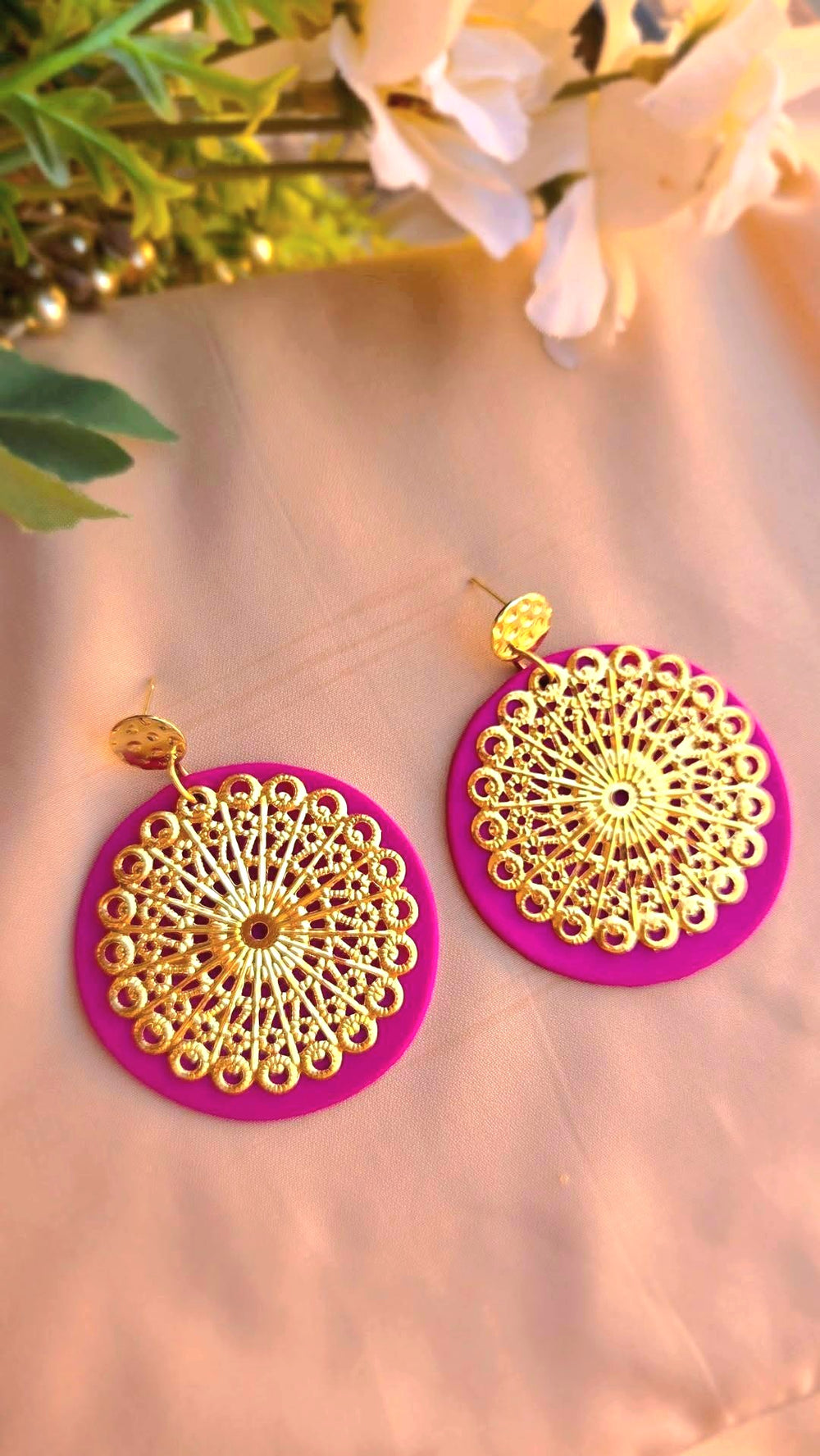 Paire Esmeralda - Rose Fuschia
