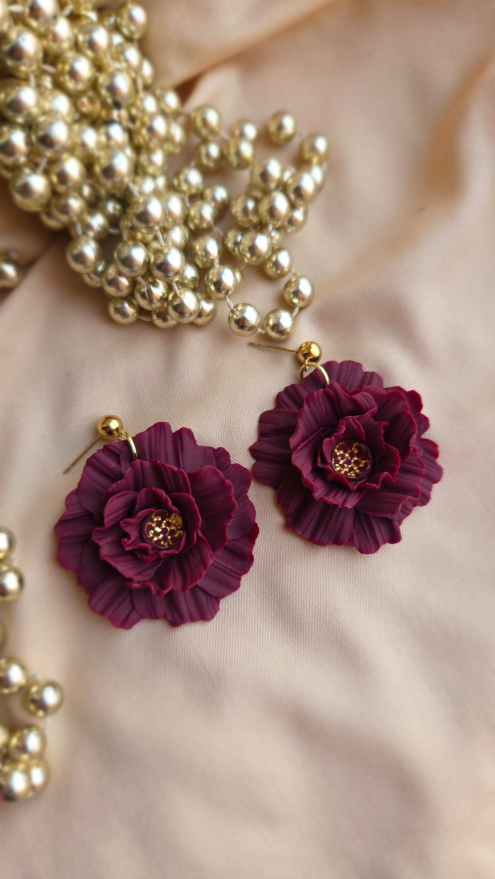Fleur Éclose - Deep Burgundy